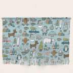 Whimsical Christmas, Sweater Weather, Fa La La La La, Holly Jolly, Holiday Print, Tis The Season Wall Hanging Gallery Image 1