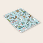 Whimsical Christmas, Sweater Weather, Fa La La La La, Holly Jolly, Holiday Print, Tis The Season Notebook Gallery Image 3