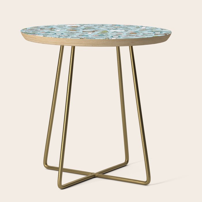Whimsical Christmas, Sweater Weather, Fa La La La La, Holly Jolly, Holiday Print, Tis The Season Side Table Gallery Image 1