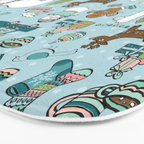 Whimsical Christmas, Sweater Weather, Fa La La La La, Holly Jolly, Holiday Print, Tis The Season Bath Mat Gallery Image 3