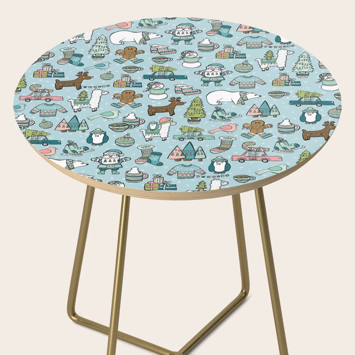Whimsical Christmas, Sweater Weather, Fa La La La La, Holly Jolly, Holiday Print, Tis The Season Side Table Gallery Image 2