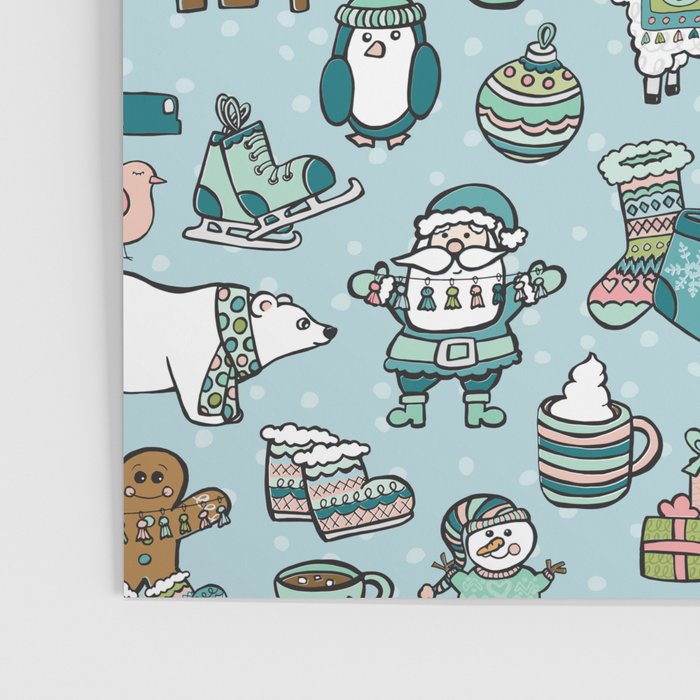 Whimsical Christmas, Sweater Weather, Fa La La La La, Holly Jolly, Holiday Print, Tis The Season Poster Gallery Image 3