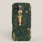1921 Classical Masterpiece 'Flowers and Flames' by Kay Nielsen iPhone Case Gallery Image 1
