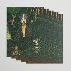 1921 Classical Masterpiece 'Flowers and Flames' by Kay Nielsen Wrapping Paper Gallery Image 3