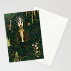 1921 Classical Masterpiece 'Flowers and Flames' by Kay Nielsen Stationery Card Gallery Image 2