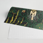 1921 Classical Masterpiece 'Flowers and Flames' by Kay Nielsen Wrapping Paper Gallery Image 2