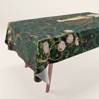 1921 Classical Masterpiece 'Flowers and Flames' by Kay Nielsen Tablecloth Gallery Image 1