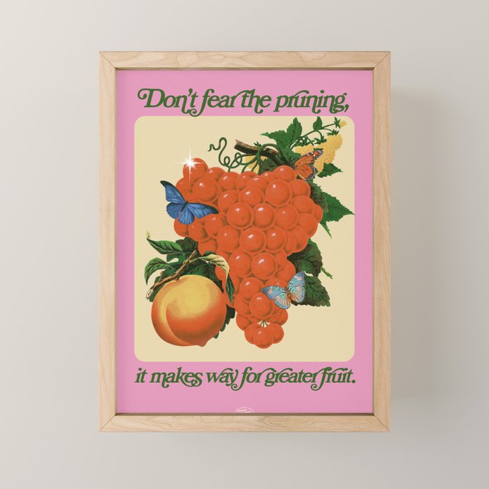 Don't Fear the Pruning - Collage Art Mini Art Print Gallery Image 1