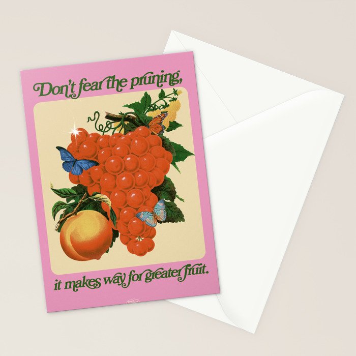 Don't Fear the Pruning - Collage Art Stationery Card Gallery Image 2