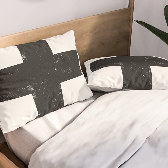 Ski Patrol Sign Pillow Sham Gallery Image 2