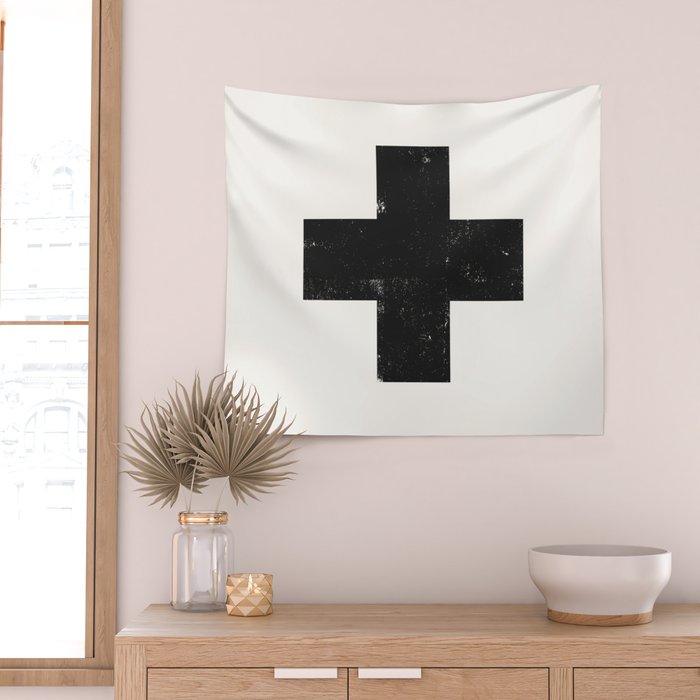Ski Patrol Sign Wall Tapestry Gallery Image 2