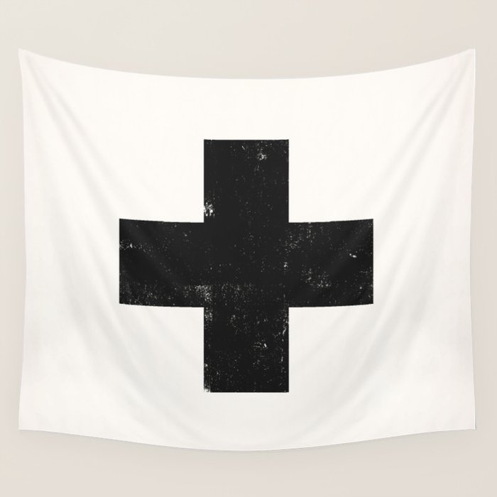 Ski Patrol Sign Wall Tapestry Gallery Image 1