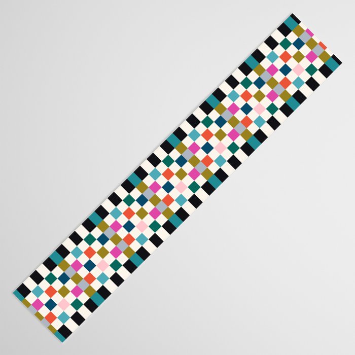 Colorful Checkerboard Table Runner Gallery Image 3