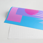 Memphis pattern 80 - 80s / 90s Retro / summer palm tree Wrapping Paper Gallery Image 2