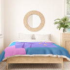 Memphis pattern 80 - 80s / 90s Retro / summer palm tree Duvet Cover Gallery Image 3
