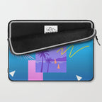 Memphis pattern 80 - 80s / 90s Retro / summer palm tree Laptop Sleeve Gallery Image 2