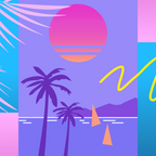 Memphis pattern 80 - 80s / 90s Retro / summer palm tree Coffee Mug Gallery Image 2