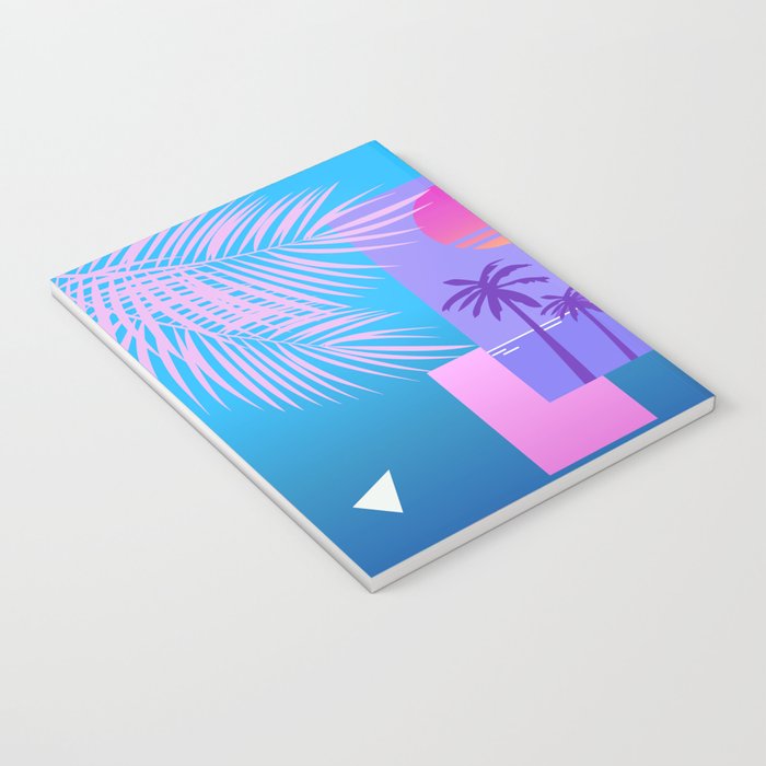 Memphis pattern 80 - 80s / 90s Retro / summer palm tree Notebook Gallery Image 3