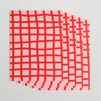 Abstract Plaid red Wrapping Paper Gallery Image 3