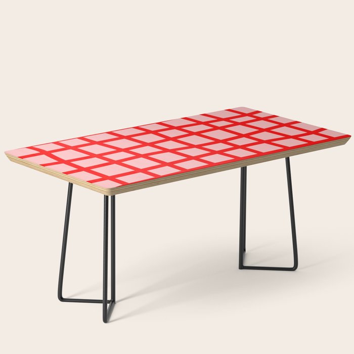 Abstract Plaid red Coffee Table Gallery Image 1