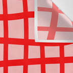 Abstract Plaid red Wall Tapestry Gallery Image 3