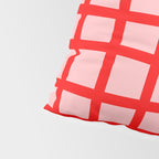 Abstract Plaid red Pillow Sham Gallery Image 4
