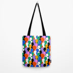 Colorful diverse people crowd art pattern Tote Bag Gallery Image 2
