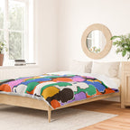 Colorful diverse people crowd art pattern Duvet Cover Gallery Image 2