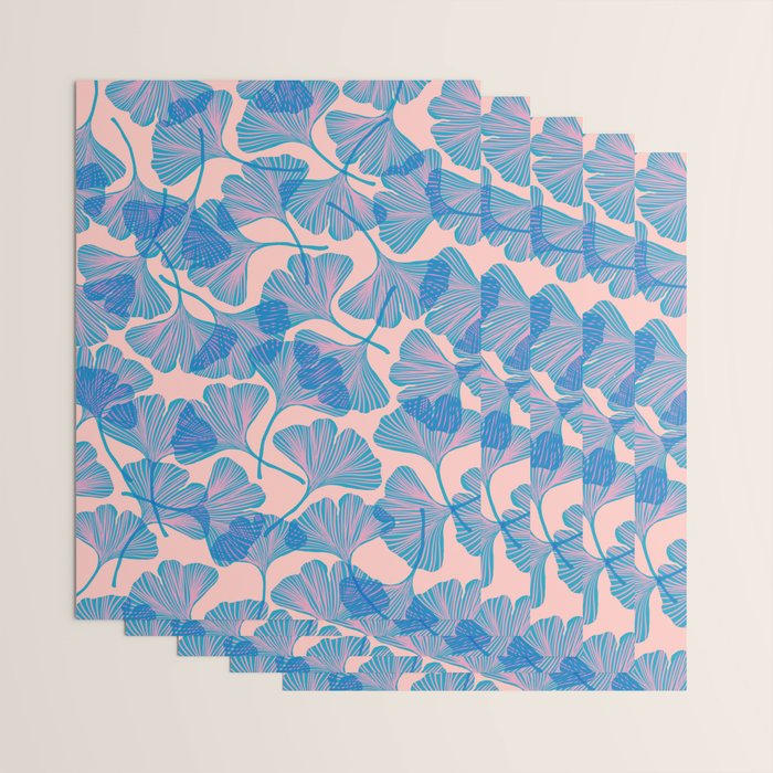 Abstraction_Ginkgo_Pattern_Minimalism_002 Wrapping Paper Gallery Image 3