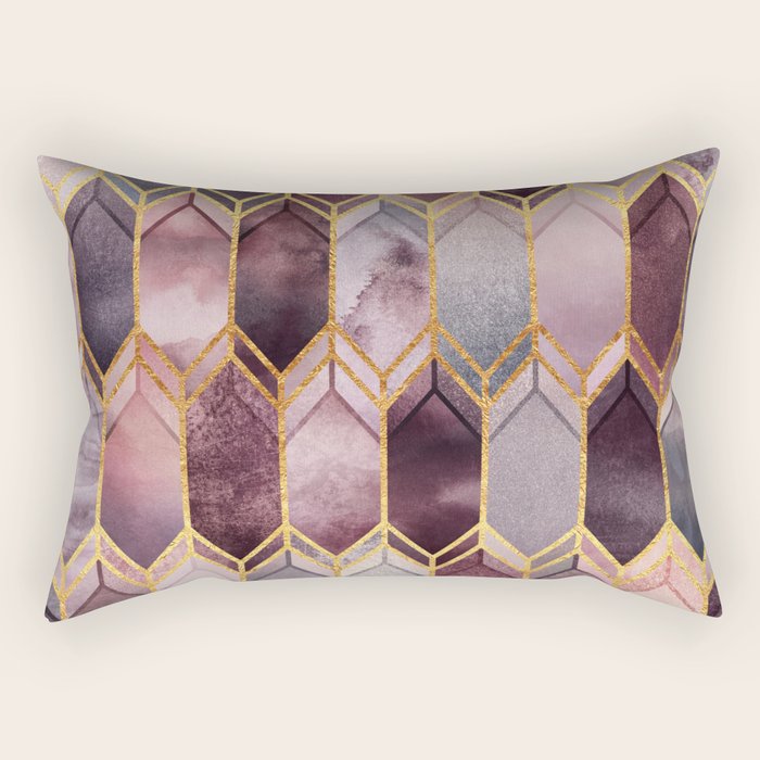 Dreamy Stained Glass 1 Rectangular Pillow Gallery Image 1