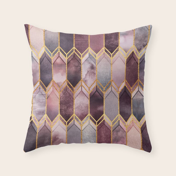 Dreamy Stained Glass 1 Throw Pillow Gallery Image 6