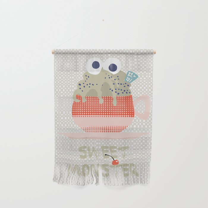 Sweet monster cupcake red Wall Hanging Gallery Image 1