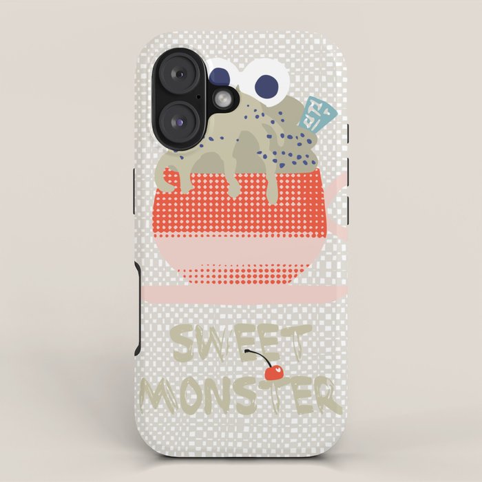 Sweet monster cupcake red iPhone Case Gallery Image 1