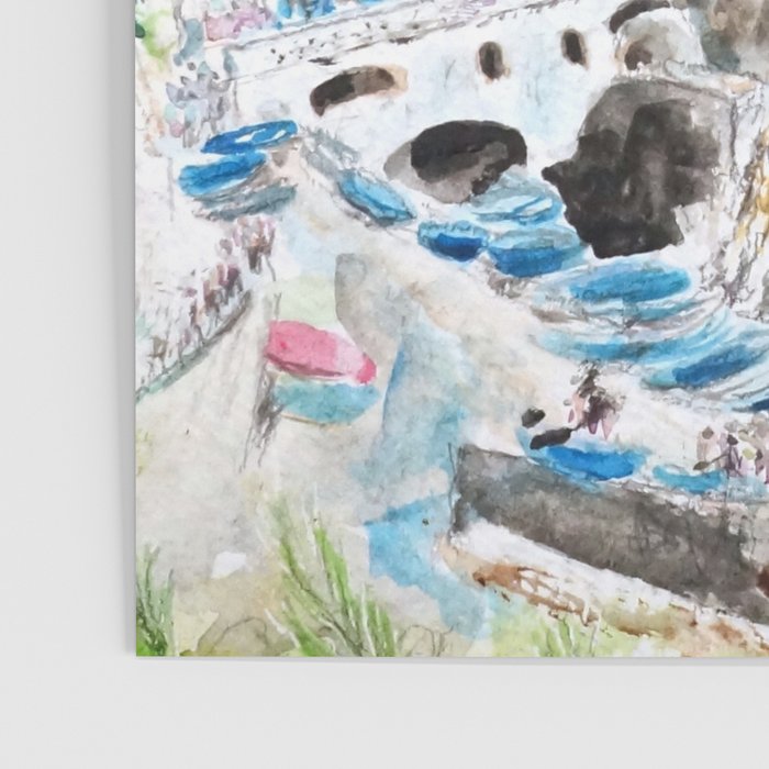 Italy Cinque Terre watercolor painting Poster Gallery Image 3