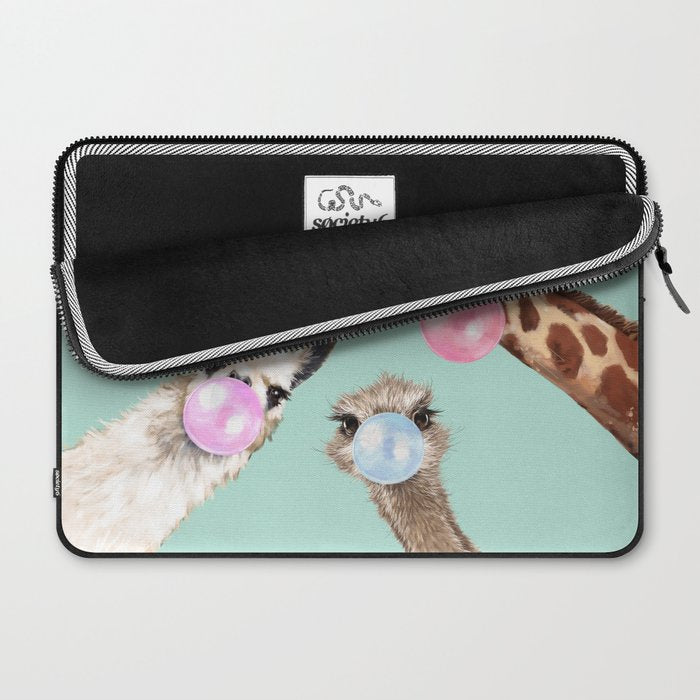 Bubble Gum Gang in Green Laptop Sleeve Gallery Image 2