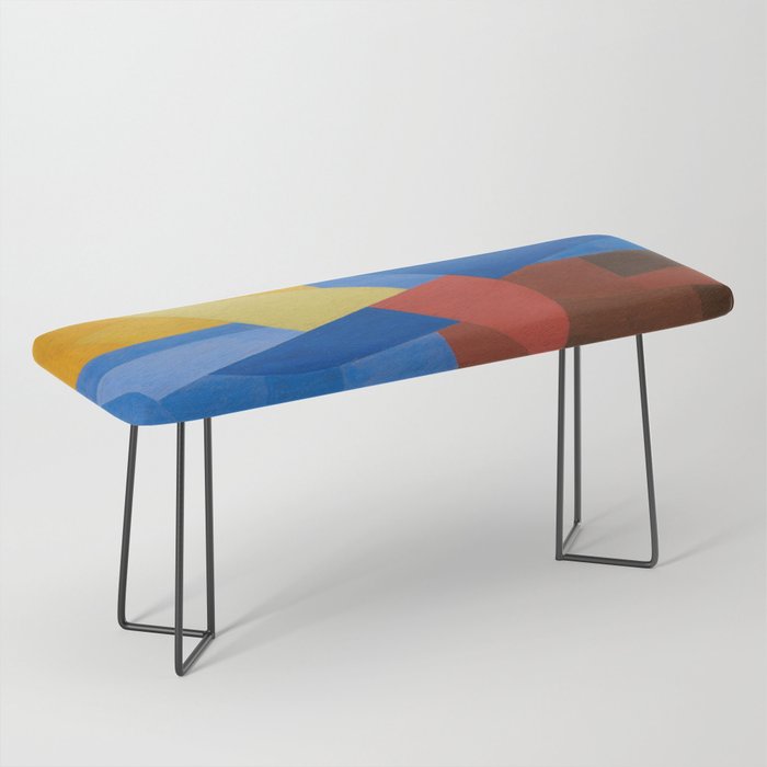 Otto Freundlich Komposition (Ca. 1932) Kunstmuseum Basel Colorful Geometric Art Bench Gallery Image 1