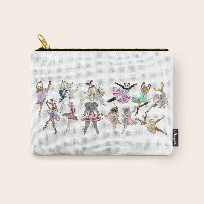 Animal Square Dance Hipster Ballerinas Carry All Pouch Gallery Image 1