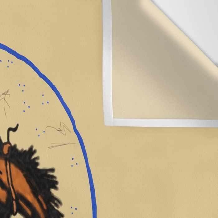 Full Moon Bronc & Cowboy Wall Tapestry Gallery Image 3