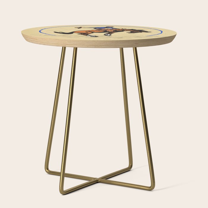Full Moon Bronc & Cowboy Side Table Gallery Image 1