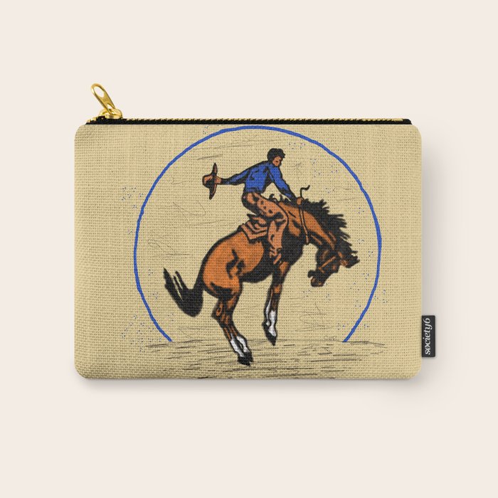 Full Moon Bronc & Cowboy Carry All Pouch Gallery Image 1