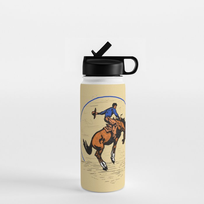 Full Moon Bronc & Cowboy Water Bottle Gallery Image 1