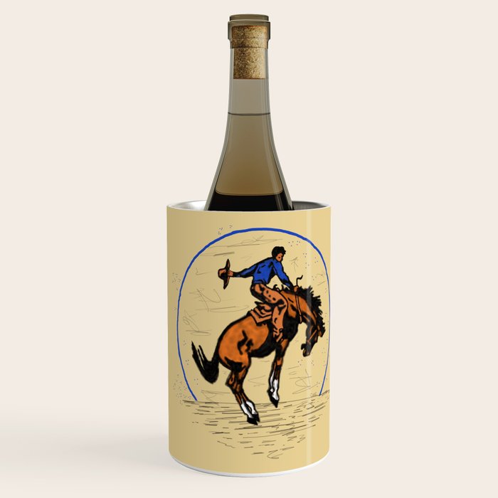 Full Moon Bronc & Cowboy Wine Chiller Gallery Image 1