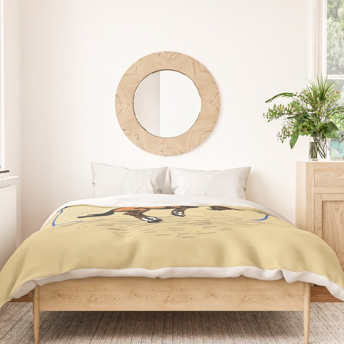 Full Moon Bronc & Cowboy Duvet Cover Gallery Image 3