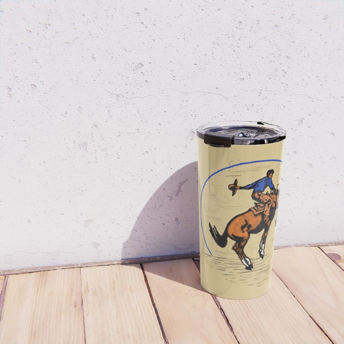 Full Moon Bronc & Cowboy Travel Mug Gallery Image 4