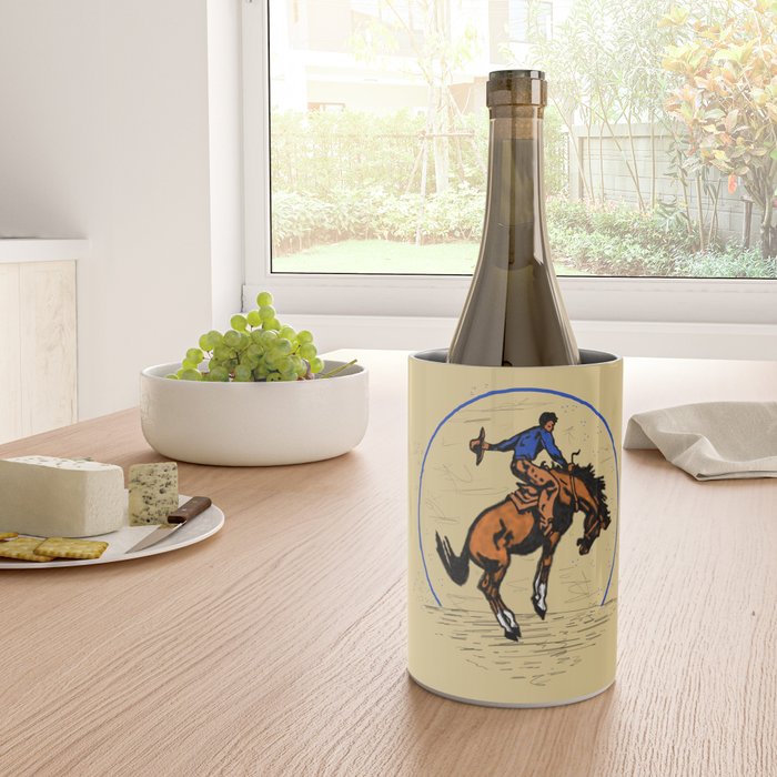 Full Moon Bronc & Cowboy Wine Chiller Gallery Image 4