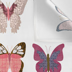 Pink Butterflies Wall Tapestry Gallery Image 3