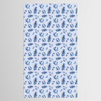 Blue and White Sea Life Tablecloth Gallery Image 2