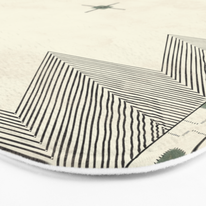 Southwestern Trippy Tile Bath Mat Gallery Image 3