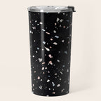 Terrazzo Memphis black galaxy Travel Mug Gallery Image 2