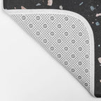 Terrazzo Memphis black galaxy Bath Mat Gallery Image 2